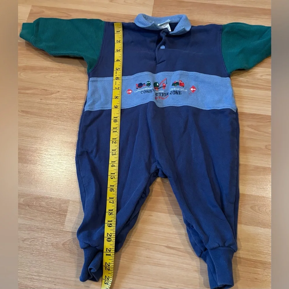 Vintage Baby B Gosh Jogger One piece Construction‎ Zone